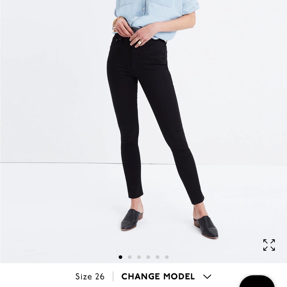 Madewell Curvy High-Rise Skinny Jeans 23 Women’s Carbondale Black NWT J1376